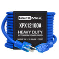DuroMax  DuroMax XPX12100A Heavy Duty SJEOOW 100-Foot 12 Gauge Blue Single Tap Extension Power Cord