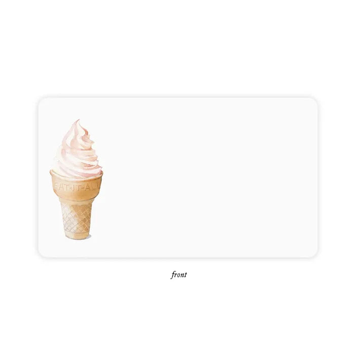 E Frances Little Notes -Ice Cream