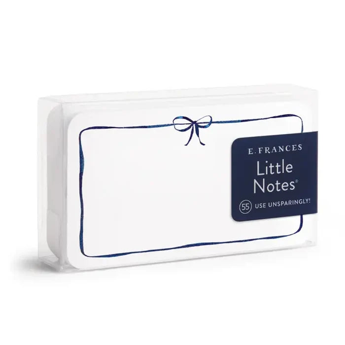 E Frances Little Notes -Navy Bow