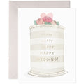 E Frances Wedding Card -Frosted Cake