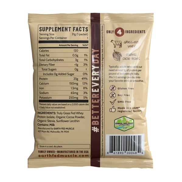Earth Fed Muscle Protein Powder
