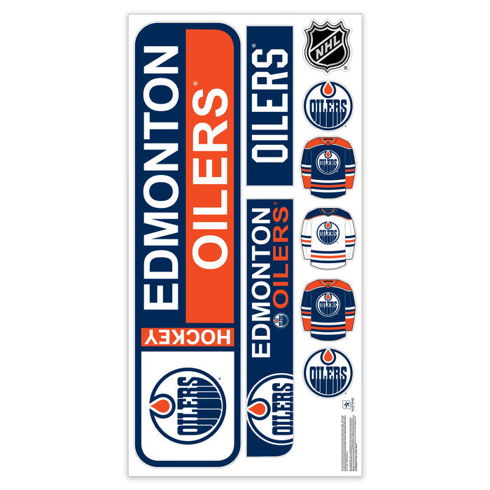 Edmonton Oilers Repositionable Wall Decal Set - Street Signs