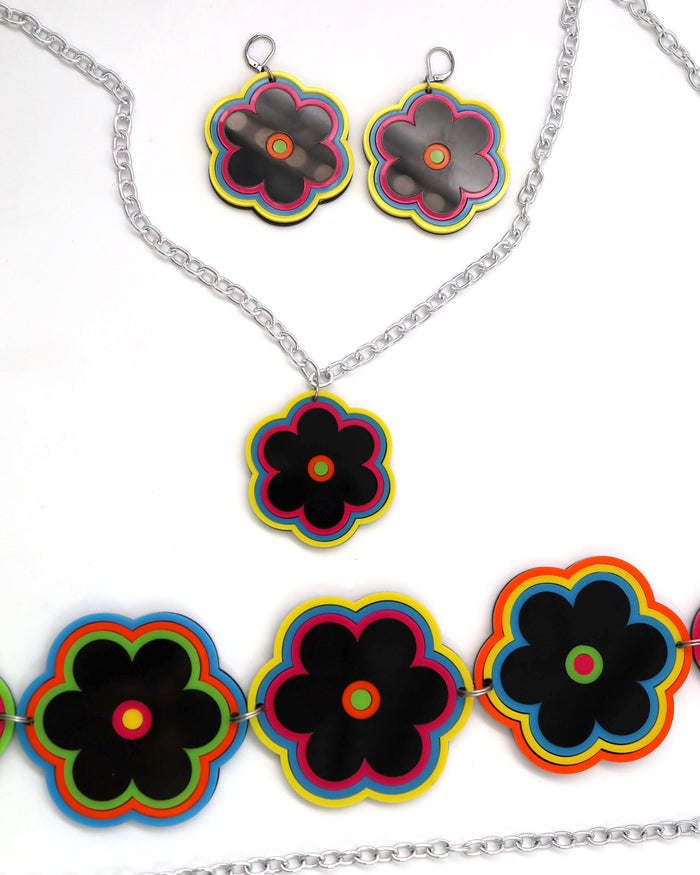 Electric Bloom Choker Necklace, Choker, - One Stop Rave