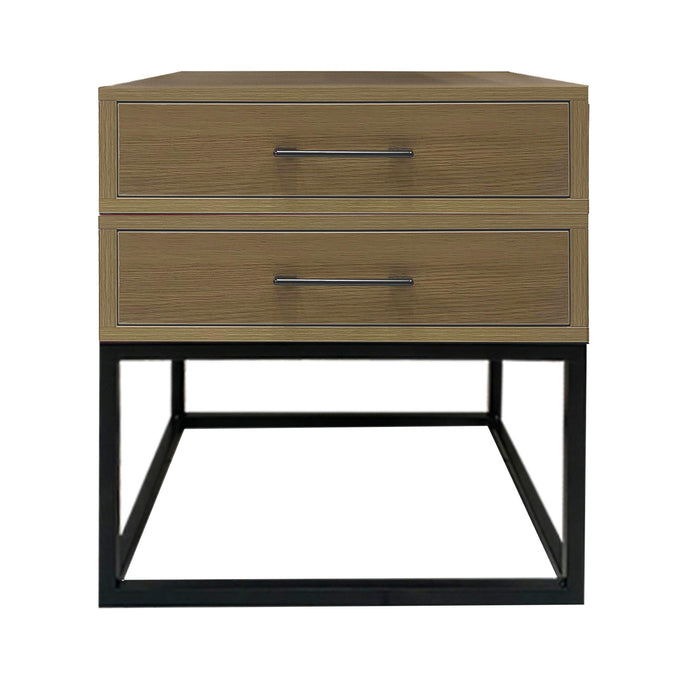 Ellie Side Table with 2 Drawer