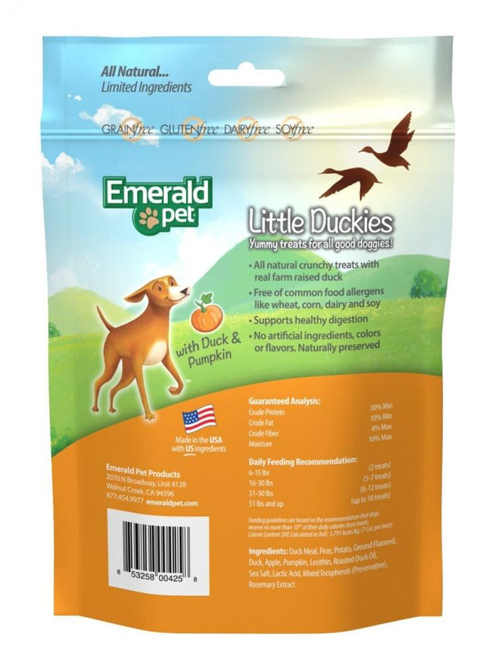 Emerald Pet Little Duckies Pumpkin Dog Treats