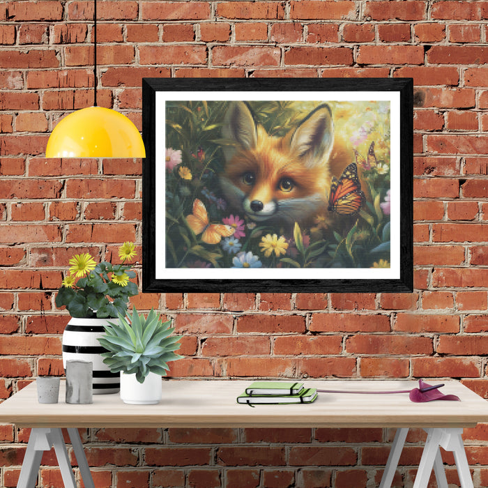 Enchanted Spring Fox in a Blooming Meadow
