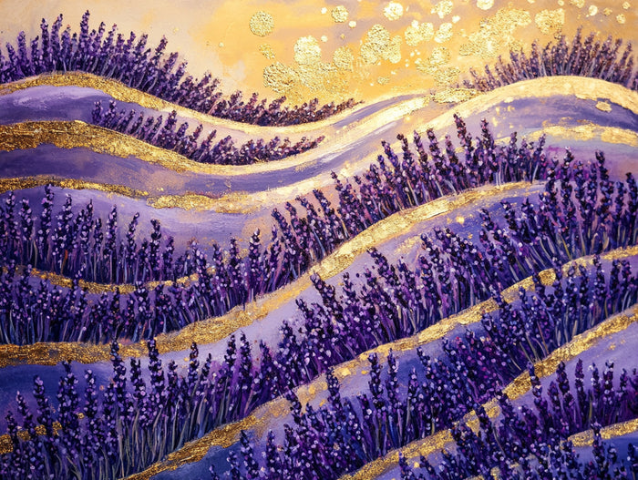 Endless Rows Of Purple Lavender