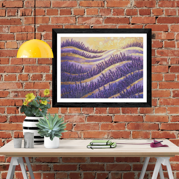 Endless Rows Of Purple Lavender