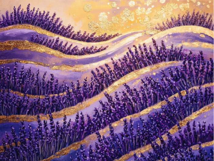 Endless Rows Of Purple Lavender