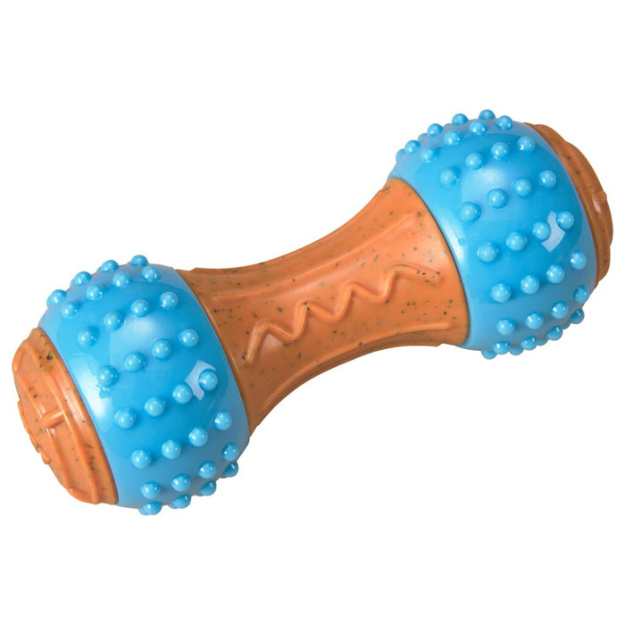 Ethical Pet SPOT Bambone+ Giggler Dumbell Peanut Butter Dog Toy