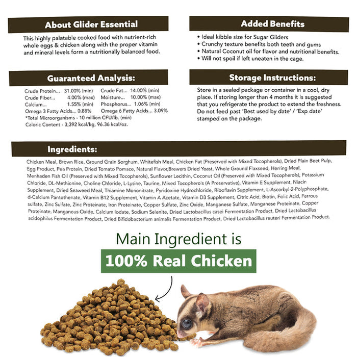 Exotic Nutrition ZooPro Glider Essential Sugar Glider Food