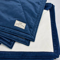 KONA CAVE® Luxury Blanket for pets, furniture and people.  Luxurious blue velvet lined with super soft fleece fur. The ultimate in luxury home accessories.