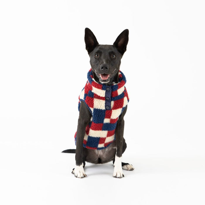 fabdog® Fab Ski Navy Sherpa Vest Apparel