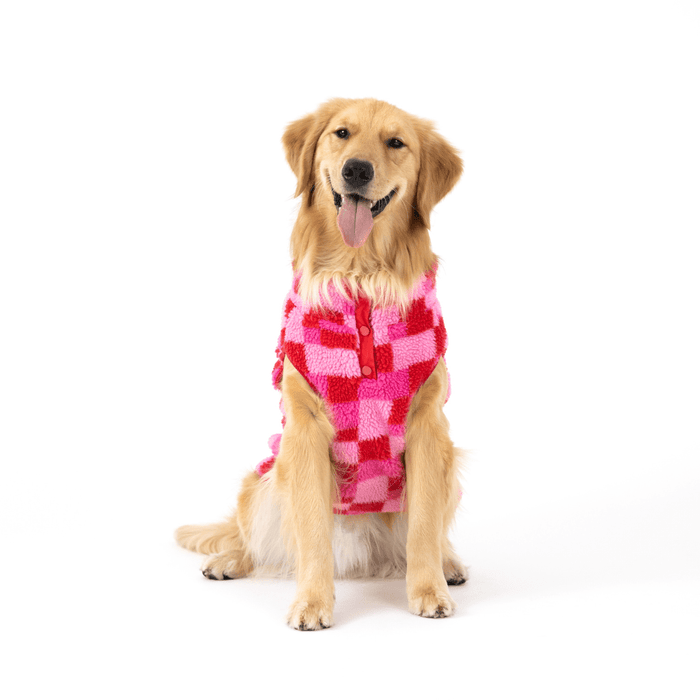 fabdog® Fab Ski Pink Sherpa Vest Apparel