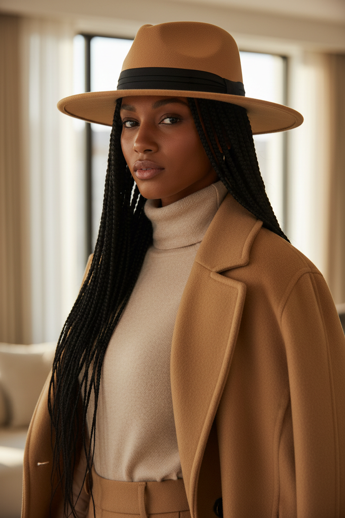 Tan Fedora Detail