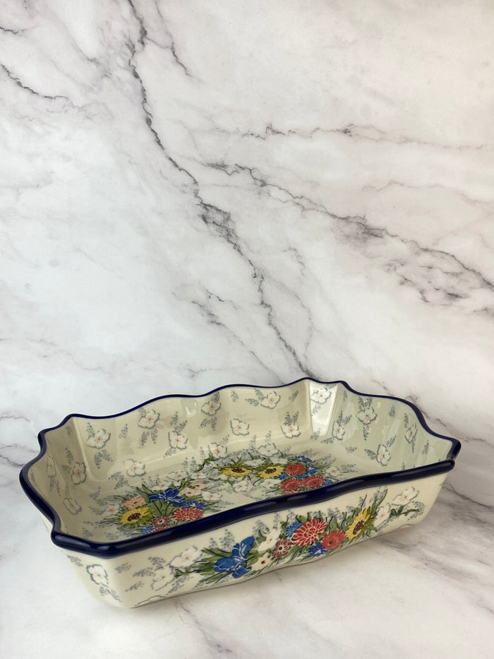 Fancy Unikat Rectangular Baker / Bowl - Shape A51 - Pattern U5163