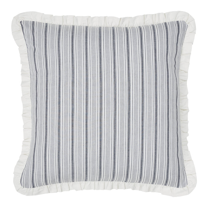 Farmstead Black Grain Stripe Fabric Euro Sham-Lange General Store