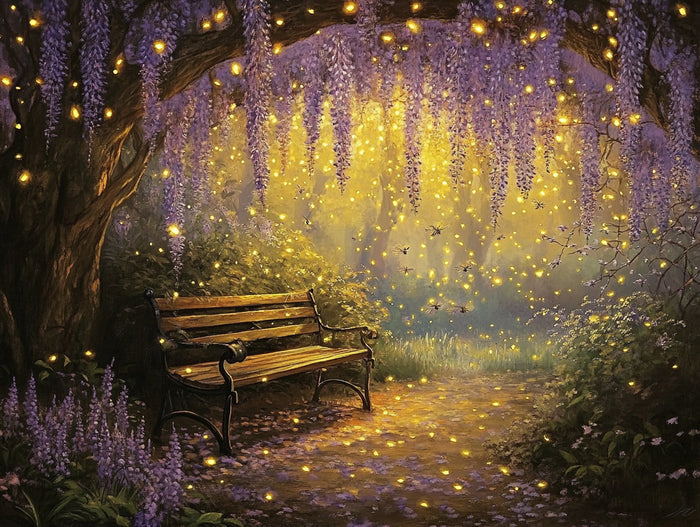 Fireflies in the Wisteria Grove