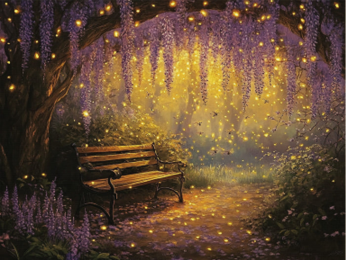 Fireflies in the Wisteria Grove
