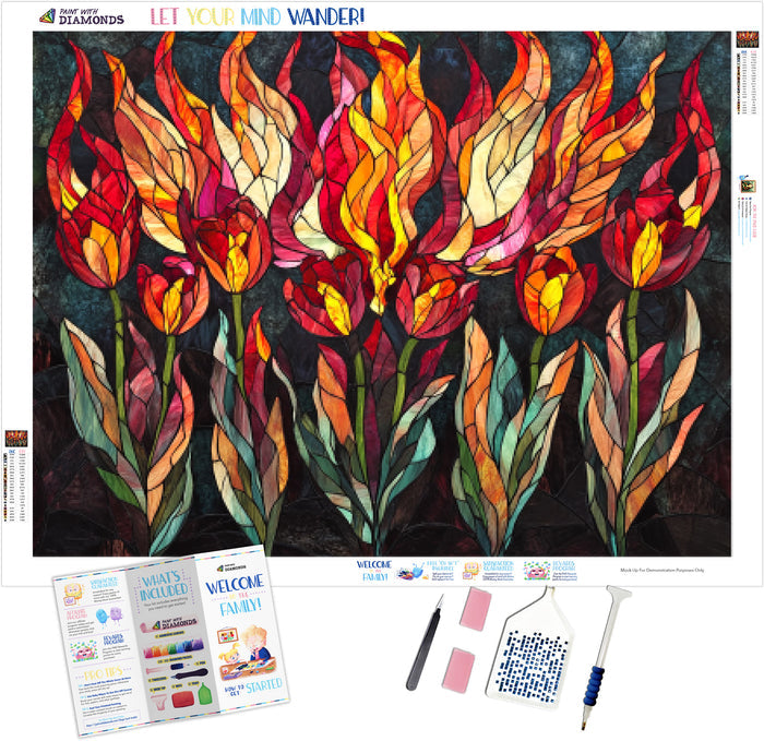 Flaming Tulips of the Phoenix Garden