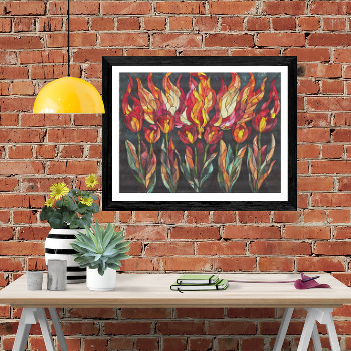 Flaming Tulips of the Phoenix Garden