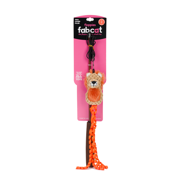 fabdog® Floppy Lion Teaser Cat Toys