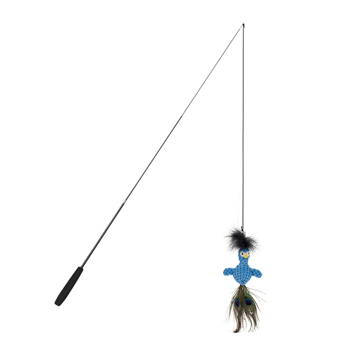 fabdog® Floppy Peacock Teaser Cat Toys