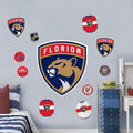 Florida Panthers Repositionable Wall Decal Set - Team Logos