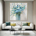 Flower & Vase Abstract Textured Wall Art #ML042