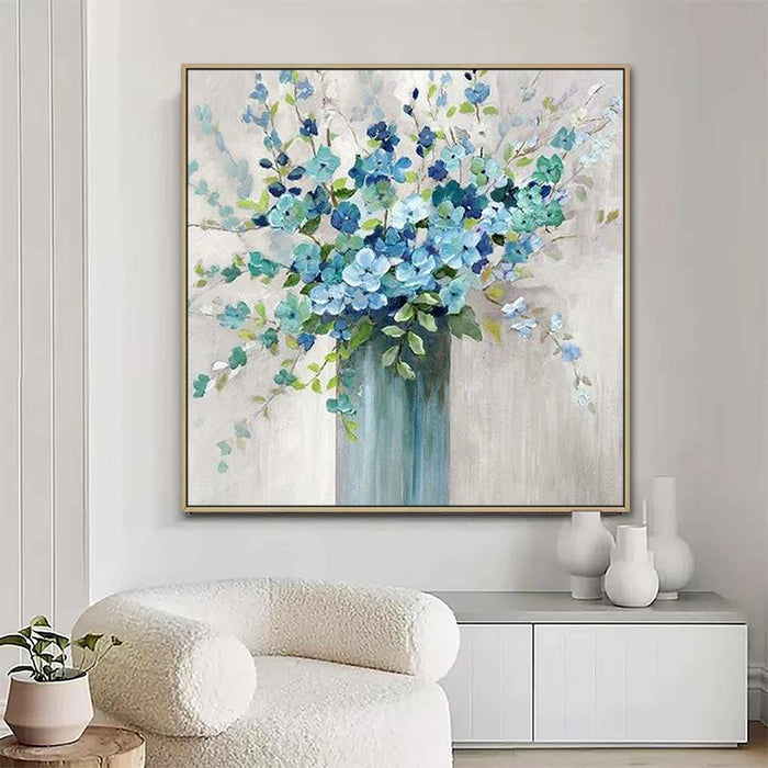 Flower & Vase Abstract Textured Wall Art #ML042