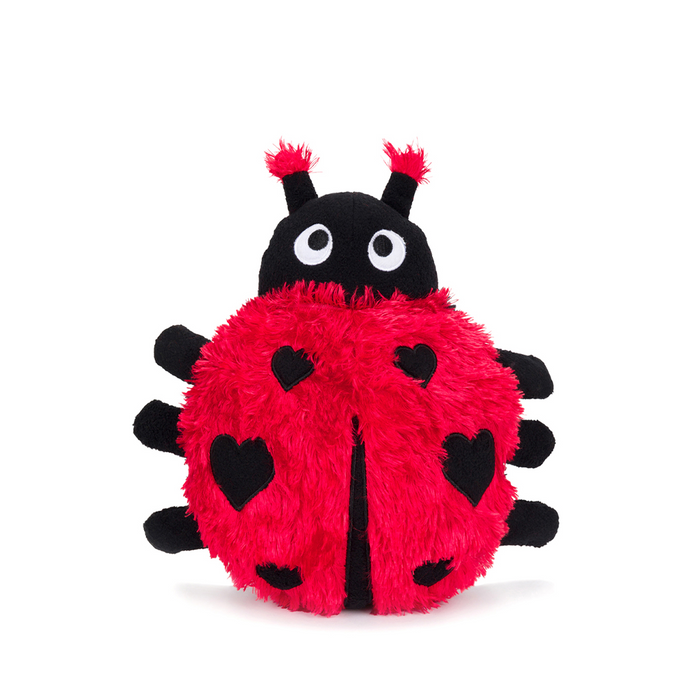 fabdog® Fluffy Ladybug Dog Toys
