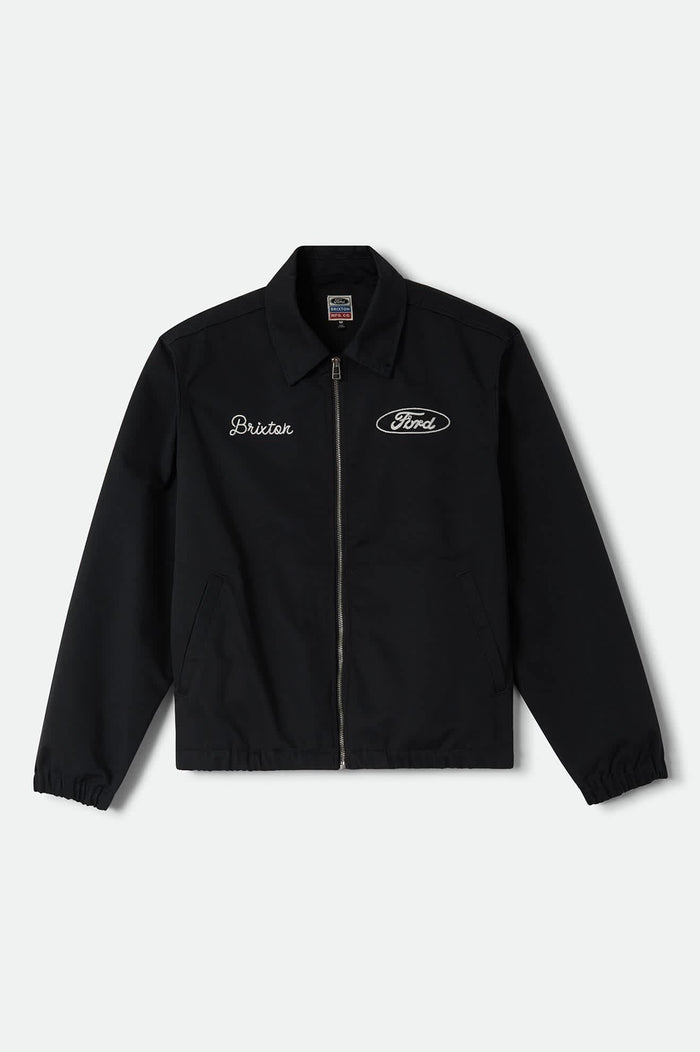 Unisex Ford Built Tough Harrington Jacket in the color Burnt Rubber - Front Product View