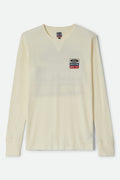 Men's Ford Service Dept Waffle T-Shirt in the color Wimbledon White - Front Product View