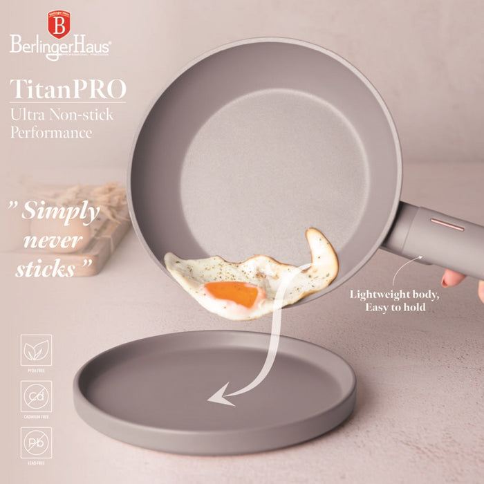 Forged Aluminum Fry Pans, Taupe