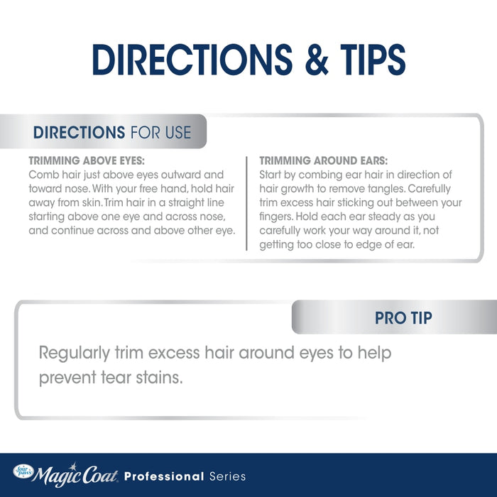 Four Paws Magic Coat® Professional Series Safety Tip Facial Scissors