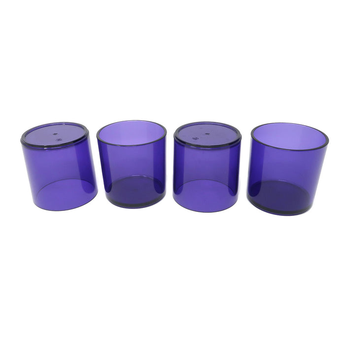 Four Purple Dansk Stacking Tumblers by Gunnar Cyren