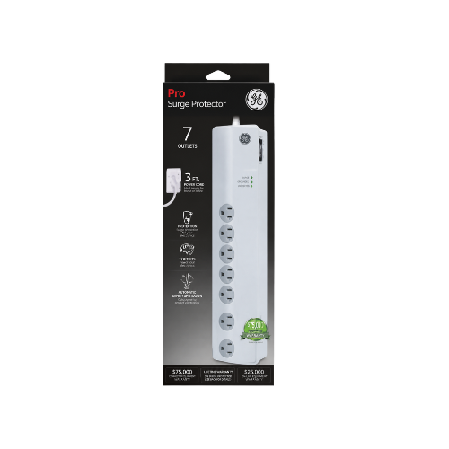 GE Pro 7 Outlet 1200 Joules Surge Protector