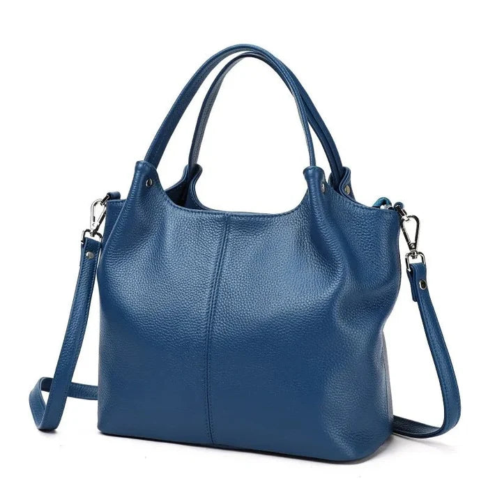 Genuine Leather Soft Cow Tote Bag | Spacious Crossbody & Shoulder Bag - The PM Edit