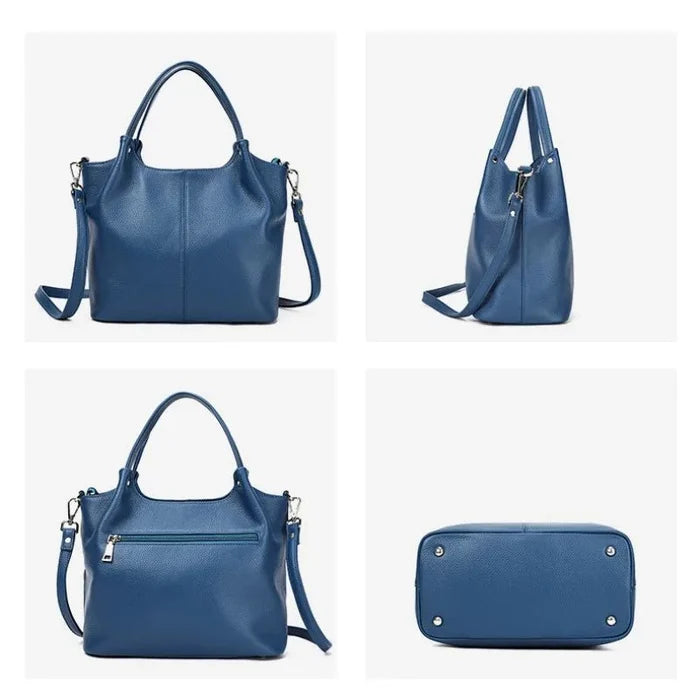 Genuine Leather Soft Cow Tote Bag | Spacious Crossbody & Shoulder Bag - The PM Edit