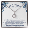 Gift for Bonus Mom Necklace from Son, Daughter Jewelry Box Pendant Birthday Mother's Day Christmas