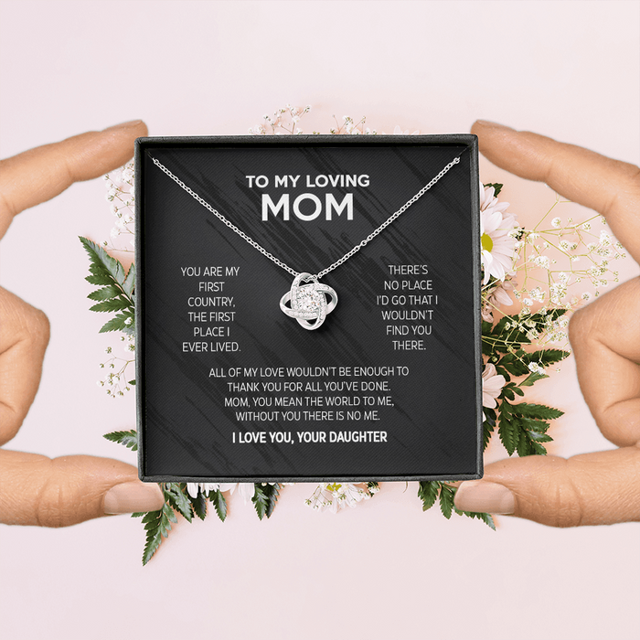 Gift for Mom from Daughter- You are my first country, the first place I ever lived - JWshinee