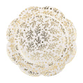 Gold Sprigs Paper Plates 9"