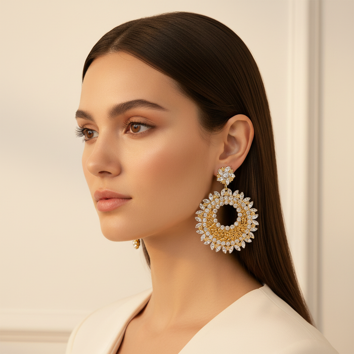 Gold Sunflower Halo Lifestyle 1