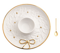 Gold Wreath Chip & Dip Set