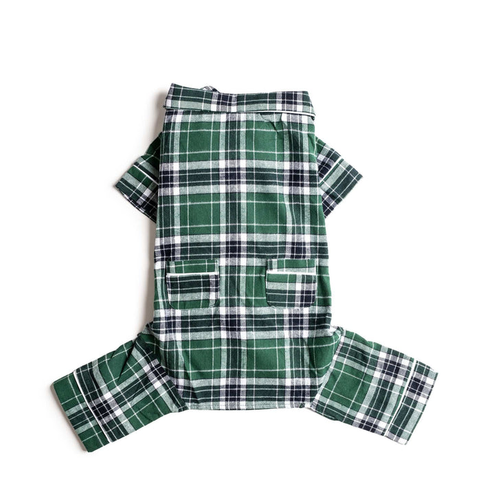 fabdog® 8" Green Flannel Pajamas Apparel