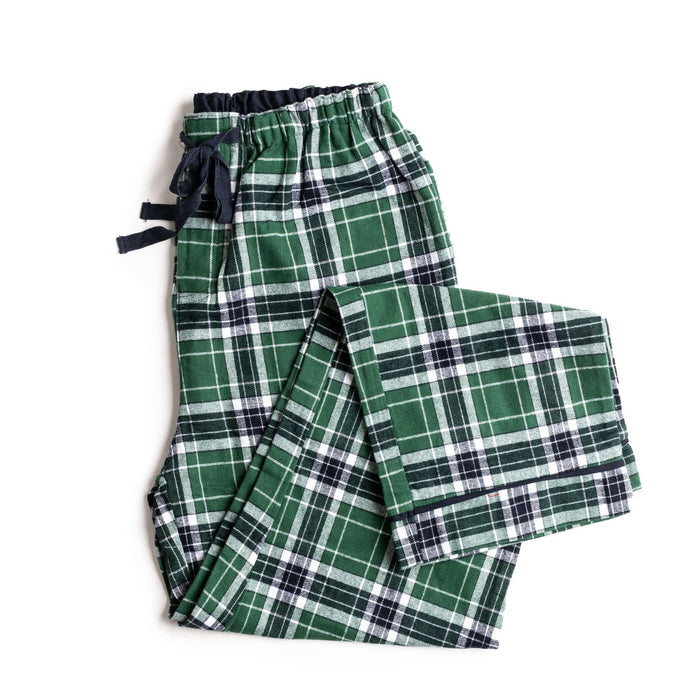 fabdog® Small Green Plaid Flannel Matching Human Pajamas Human