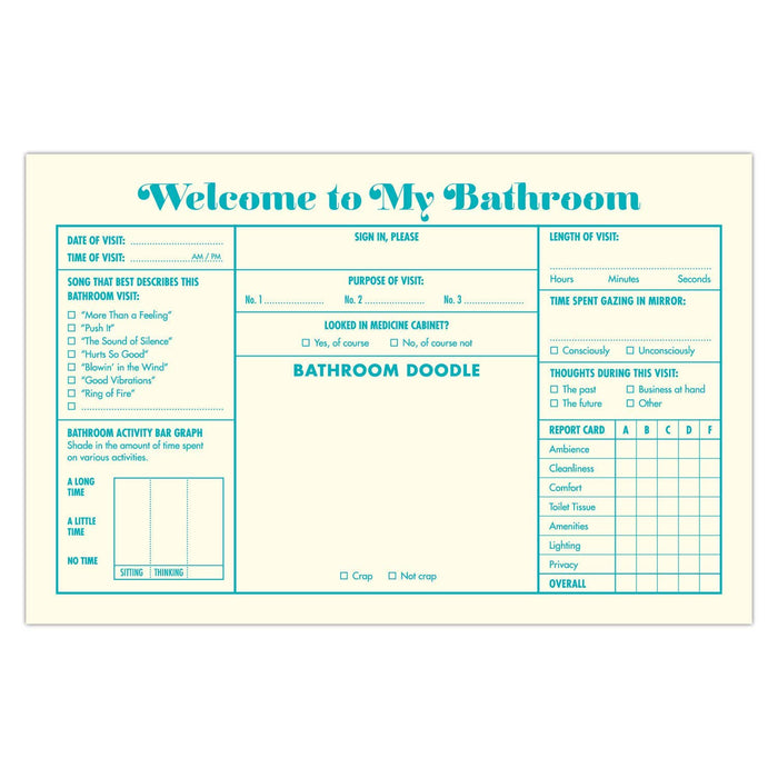 Hachette Book Group - Bathroom Guest Book