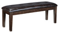 Haddigan D596-00 Dark Brown Large UPH Dining Room Bench