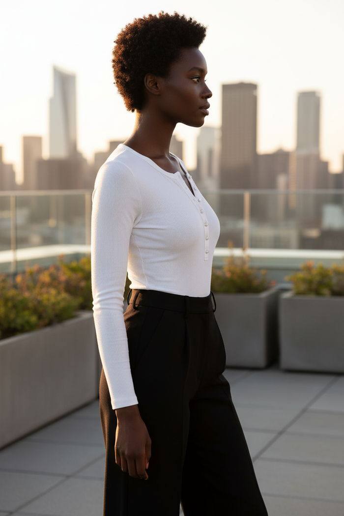 White Bodysuit Side