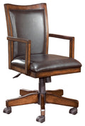 Hamlyn H527-01A Medium Brown Home Office Swivel Desk Chair